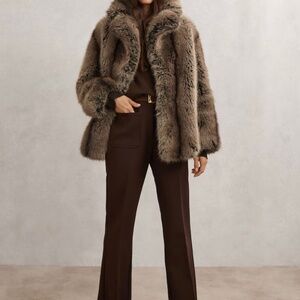 Reiss Fur Coat - New with Tags - Brown